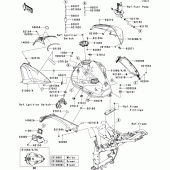 Схема узла: Топливный бак(1/2) для Kawasaki ZR800 Z800 ABS