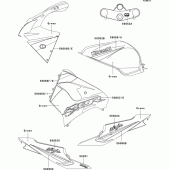 Схема вузла: Decals(green)(zx900-f2p) для Kawasaki ZX900 Ninja ZX-9R