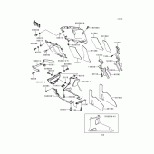 Схема узла: Cowling lowers(1/3)(zx600-e6) для Kawasaki ZX600 Ninja ZX-6