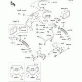 Схема вузла: Cowling(1/2)(zx400-l2) для Kawasaki ZX400 ZXR400
