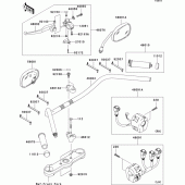Схема узла: Руль & Пульт управления рулевой для Kawasaki VN2000 VN2000 Classic