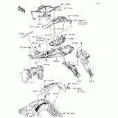 Схема вузла: Rear Fender(S) для Kawasaki ZX636 Ninja ZX-6R KRT Edition