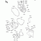 Схема вузла: Engine cover(s) для Kawasaki ER500 ER-5