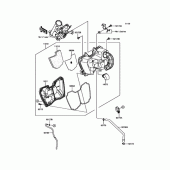 Схема узла: Воздушный фильтр для Kawasaki BR125 Z125 Pro