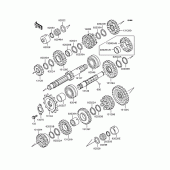 Схема вузла: Трансмісія для Kawasaki ZR400 Zephyr