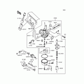 Схема вузла: Карбюратор для Kawasaki KL110 KSR