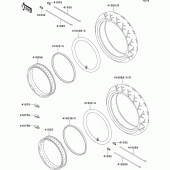 Схема вузла: Шини для Kawasaki VN1500 VN1500 Drifter
