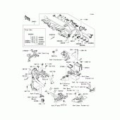 Схема узла: Электрооборудование для Kawasaki KLE650 Versys 650 ABS