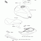 Схема узла: Информационные наклейки для Kawasaki ZR750 Z750S