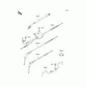 Схема вузла: Троси для Kawasaki ZG1200 Voyager XII