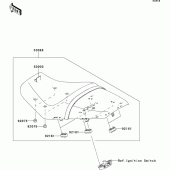 Схема узла: Сиденье для Kawasaki ZX1400 ZZR1400 ABS