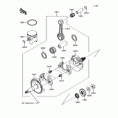 Схема вузла: Поршень Коленвал для Kawasaki KX85 KX85