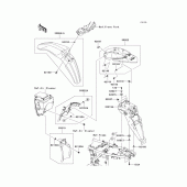 Схема узла: Крыло для Kawasaki KLX250 KLX250S