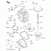 Схема узла: Карбюратор parts(1/2) для Kawasaki ZX600 ZZ-R600