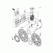 Схема узла: Передний тормоз для Kawasaki ZX636 Ninja ZX-6R