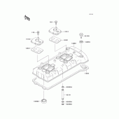 Схема узла: Клапанная крышка для Kawasaki ZX750 Ninja ZX-7R