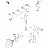 Схема вузла: Ignition system для Kawasaki ZX600 Ninja ZX-6RR