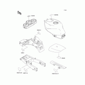 Схема узла: Информационные наклейки для Kawasaki ZX600 Ninja ZX-6R