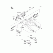 Схема вузла: Задній важіль (Маятник) для Kawasaki ER650 ER-6N ABS