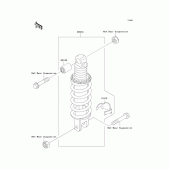 Схема вузла: Амортизатор для Kawasaki ZX1100 Ninja ZX-11