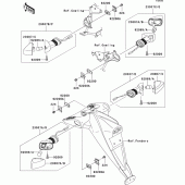 Схема вузла: Поворотники для Kawasaki ZR750 Z750