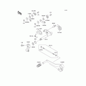 Схема узла: Переключатель передач для Kawasaki ZX1100 GPZ1100