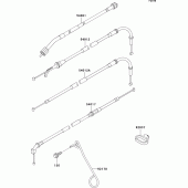 Схема узла: Тросики для Kawasaki ZX750 Ninja ZX-7RR
