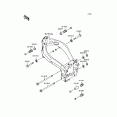 Схема вузла: Кріплення двигуна для Kawasaki ZX750 Ninja ZX-7RR