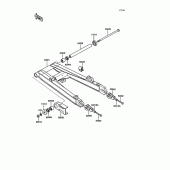 Схема вузла: Swing arm для Kawasaki ZX400 Z400FII
