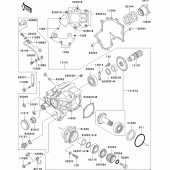 Схема вузла: Front bevel gear(1/2) для Kawasaki VN1500 VN1500 Classic