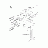 Схема вузла: Підвіска для Kawasaki KMX125