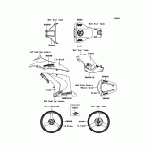 Схема вузла: Decals(Green) для Kawasaki ZX1000 Ninja ZX-10R