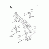 Схема вузла: Кріплення двигуна для Kawasaki EL250 Eliminator 250LX
