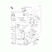 Схема вузла: Fuel evaporative system(1/2)(ca) для Kawasaki ZX900 Ninja ZX-9R
