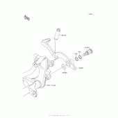 Схема узла: Лапка тормоза для Kawasaki KLX140 KLX140