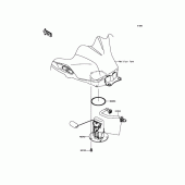 Схема вузла: Паливний насос для Kawasaki EX300 Ninja 300 ABS