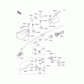 Схема узла: Руль & Пульт управления рулевой для Kawasaki KLX300R
