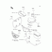 Схема вузла: Інформаційні наклейки для Kawasaki KZ1000 Police