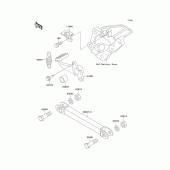 Схема узла: Лапка тормоза для Kawasaki ZX600 Ninja ZX-6