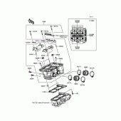 Схема вузла: Головка циліндра для Kawasaki ER300 Z300