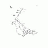 Схема узла: Рама для Kawasaki EN500 Vulcan 500