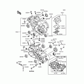 Схема узла: Картер двигателя для Kawasaki KX125