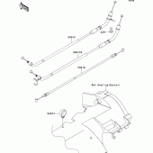 Схема узла: Тросики для Kawasaki ZG1400 1400GTR ABS