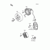 Схема узла: Генератор для Kawasaki ZX600 GPX600R