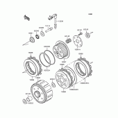 Схема вузла: Зчеплення для Kawasaki KLX250 D-Tracker