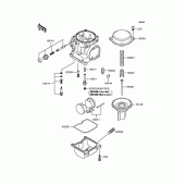Схема вузла: Комплектуючі карбюратора для Kawasaki ZR400 Zephyr X