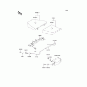 Схема вузла: Сидіння для Kawasaki ZX750 Ninja ZX-7