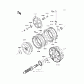 Схема узла: Сцепление для Kawasaki EX650 Ninja 650 ABS