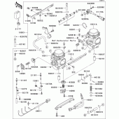 Схема вузла: Carburetor(1/2) для Kawasaki EJ650 W650