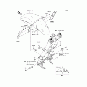 Схема узла: Переднее крыло для Kawasaki ZX1400 Ninja ZX-14R ABS